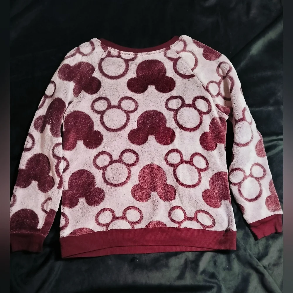 Disney Cozy Plush Mickey-Style Pullover in Berry Pink - Small - Picture 6 of 6
